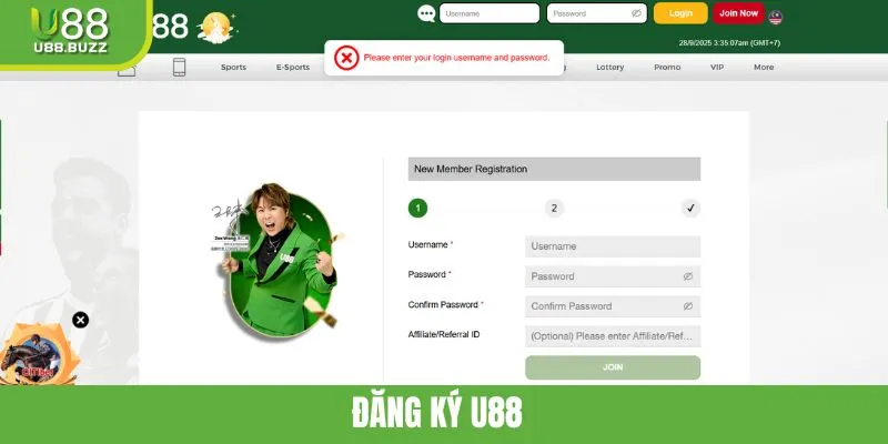 Đăng Ký U88 - Hướng Dẫn Mới Nhất 2025 Cho Người Mới Bắt Đầu
